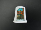 Union Station Indianapolis Thimble Porcelain Souvenir Sewing Collectible Vintage