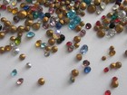 600 Tiny Small Vtg Glass Rhinestones Colors Mix Ab Clear Czech Preciosa Huge Lot