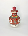 Chinese Porcelain Soy Sauce Bottle Jar Famille Rose Red  Jingdezhen Mun Shou