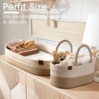 Baby Changing Basket Includes Diaper Caddy - Breathable   Waterproof 