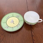 Hermes Demitasse Cup   Saucer Africa Orange   Green 2 Sets Near Mint Gift