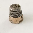 Antique Art Nouveau Sterling gold Band Ketcham   Mcdougall Thimble