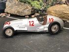 1 24 Diecast Car Unbranded Silver  12 1937 Mercedes Benz W125 Rh81 England As-is