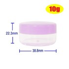 30pcs 10ml Travel Sample Jars With Purple Lids  Empty Small Cosmetic Containe   