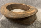 Antique Wooden Block Hat Brim Mold Millinery Form 7 3 8