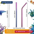 Metal Straws Drinking Straws 10 5 stainless Steel Straws Reusable 8 Set -ultra