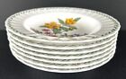 Mikasa Summer Symphony Wide Rim Soup Bowls 9  Set Of 7 Floral Bouquet Garden