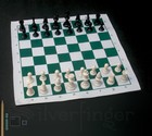 Chess Set Foldable Portable Travel Folding Rollup Mat Board Pieces Bag Full Game