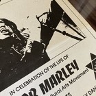 Vintage Bob Marley Memorial Concert Flyer Poster Nyc 1982 Rip Reggae History Nyc