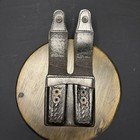 Vintage Bianchi  20w Black Basketweave Leather 9mm Auto Double Magazine Pouch