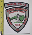 Hoosier Investigation Security Services Nc Police Patch Charlotte North Carolina