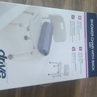 Drive Adjustable Height Lightweight Shower bath Chair W  Back  Grey  300 Lb