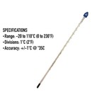 Liquid In Glass Thermometer 300mm -10 To 110c 0 To 230f For Brewing Water Liquid