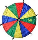  Kids Play Parachute 12 Ft Round And 6ft Rainbow Parachute Toy Tent Game For 