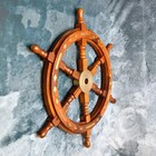 Large  Nautical Wooden   Ship Wheel  Brass   Nautical Lamps   Coastal Home  Gift