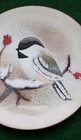 Norman Brumm   Chickadee   Vintage   Enamel On Copper Plate   5 In    Very Fine
