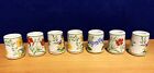 7 Vintage Mini Taper 1 2 Inch Candle Holders Flower Designs Germany