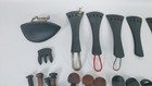 Lot Of Vintage Violin Parts - For Parts Or Repair Tailpieces Pegs Chinrest