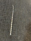 Sterling Silver Opal Link Bracelet 925 Vintage Tennis Style Jewelry