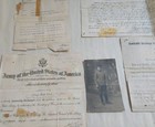 Vtg Ww I United States Army Military Honorable Discharge Paper   Photo 1919-5 Pc