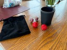 Leather Chop Cup Magic Trick With Leather And Crocheted Balls