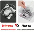 50pcs Shower Drain Hair Catcher Stickers - Sink bathtub Disposable Mesh Filters