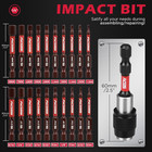 21-piece 2 5  Hex Head Allen Wrench Drill Bit Set  1 4  Hex Screwdriver Bits Set