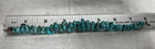 Native American 33 Graduated Turquoise Stones Strung Bracelet Lobster Claw Clasp
