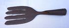 French Hand Forged Wrought Iron Eel Gib Fork Fishing Tool Primitive Early 18th C