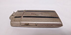 Vintage Evans Cigarette Lighter   Holder Case Art Deco Style Silver Tone   Black