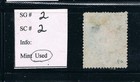 St Helena - 1861 - 6d Qv Blue - Clean-cut-perfs  14-16  - Sc 2  sg 2  - Used A1