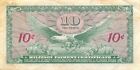  Usa   Mpc  10  Cents  1964  Series  641  Plate 73  Circulated Banknote M7