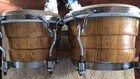 Valje Bongo Drums - Vintage 1960 s-red Oak Great Condition-new Calfskin Heads 