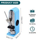 Mini Mechanical Metronome Professional For Piano Guitar sky Blue
