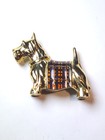 Scottie Dog Estee Lauder Solid Perfume Compact Vintage Enamel Scottish Terrier