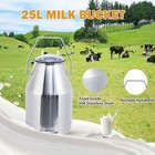 Electric Cow Milker 6 6gal 550w Dairy Machine Portable Vacuum Pump Cart Kit