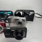 Lot Of 7 Digital 35mm Cameras Kodak Sony Olympus Untested Parts Repair