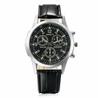 Men s Classic Wrist Watch Multi Dial Leather Band Strap Business Quartz Watch