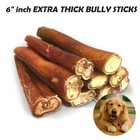 Bully Sticks 6  100  Natural Beef Long Lasting Dog Chews   Treats Petpuro 10 Pcs