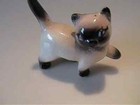 Vintage 1950 s Miniature Hagen Renaker Walking Siamese Cat