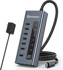 Used Powered Usb C Hub 7 In 1 Usb-c Hub Support 10gbps Data   20w Charging