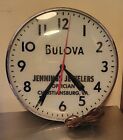 1955 Bulova Jewelers Optician Lighted Electric Clock Christiansburg  Va