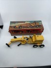 Vintage Yamaichi Shoji Japan Tin Friction Road Grader Toy W  Original Box
