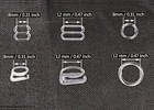 Tupalizy 60pcs Bra Strap Hooks Replacement For Sewing Bikini Halter Clear