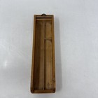 Vintage Japanese Hakone Wood Pencil Box Slide Top Marquetry Mid Century Japan