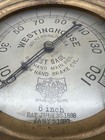 Westinghouse Star 6  Ashcroft Brass Duplex Air Brake Test Gauge Steam Locomotive