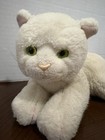 Vintage Russ Berrie Sophie Cat Plush White Green Eyes Stuffed Animal Kitten