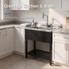Stainless Steel Utility Sink  freestanding Single Bowl Kitchen Sink With Faucet