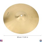 12  Brass Crash Cymbal - Musical Instrument Accessory For Drum Set  1 Piece
