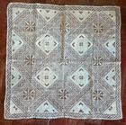 Antique Lace - Tablecloth  Needle Lace  Bobbin Lace  Filet Lace  Drawn   